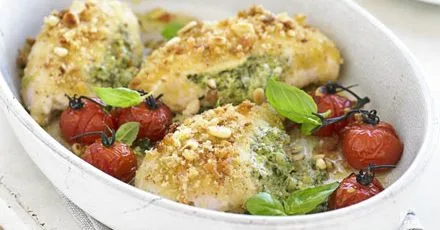 Creamy pesto chicken
