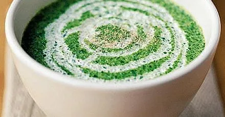 Creamy spinach soup