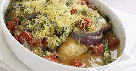 Creamy tarragon chicken bake