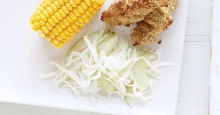 Crispy chicken & apple slaw