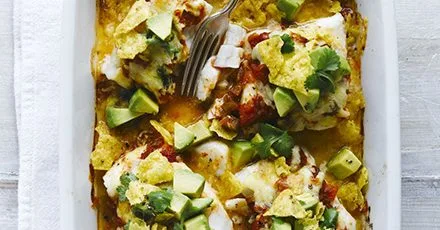 Crunchy salsa cod
