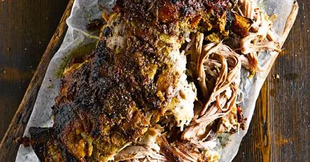 Curried pulled lamb