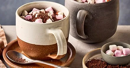 Luxury chocolate with marshmallows