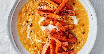Dhal with carrots in garam masala