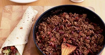 DIY Mexican chilli wraps
