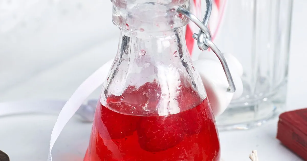Homemade raspberry vodka