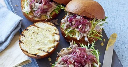 Duck confit burger