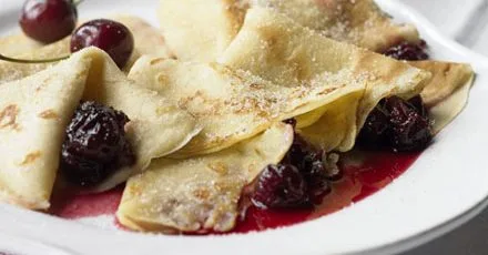 Easy cherry compote