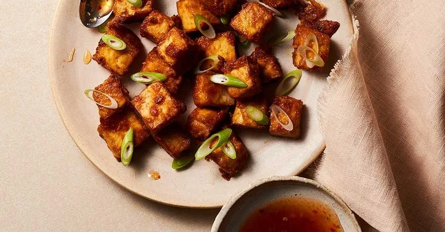 Crispy baked tofu