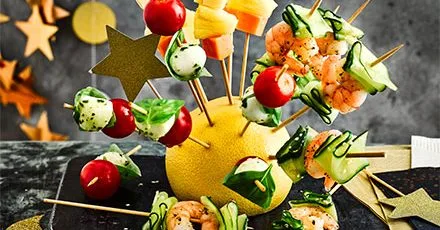 Easy hedgehog canape skewers