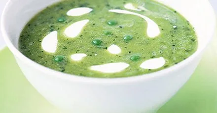 Easy pea & mint soup