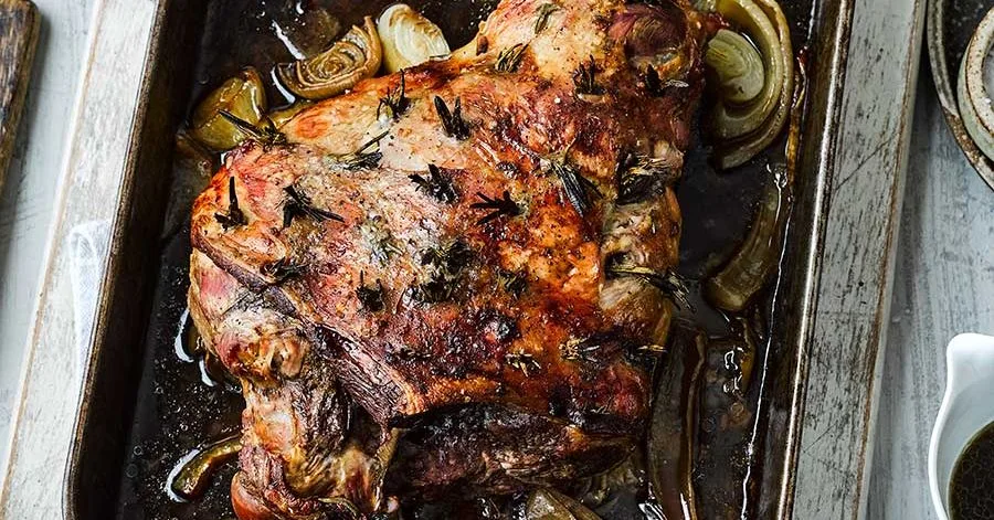 Easy roasted leg of lamb