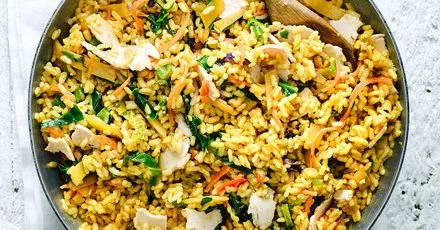 Easy turkey paella