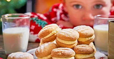 Eggnog Cookie Kisses