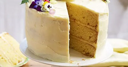 Lemon and elderflower celebration cake
