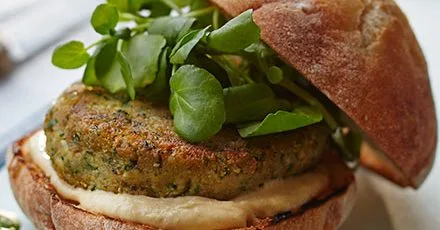 Easy falafel burgers
