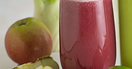 Fennel, blueberry & apple juice