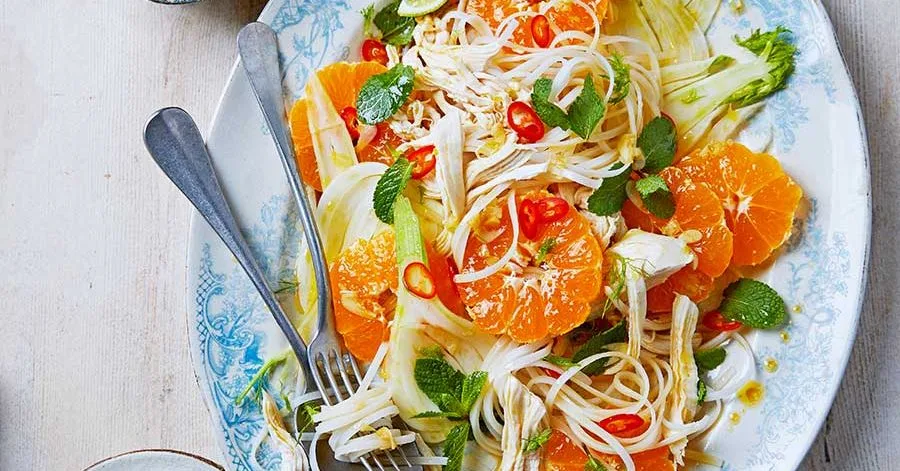 Fennel, mint and clementine salad