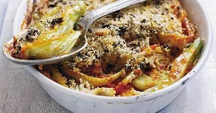 Fennel & tomato gratin