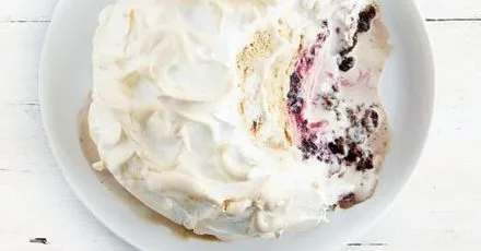 Festive baked Alaska