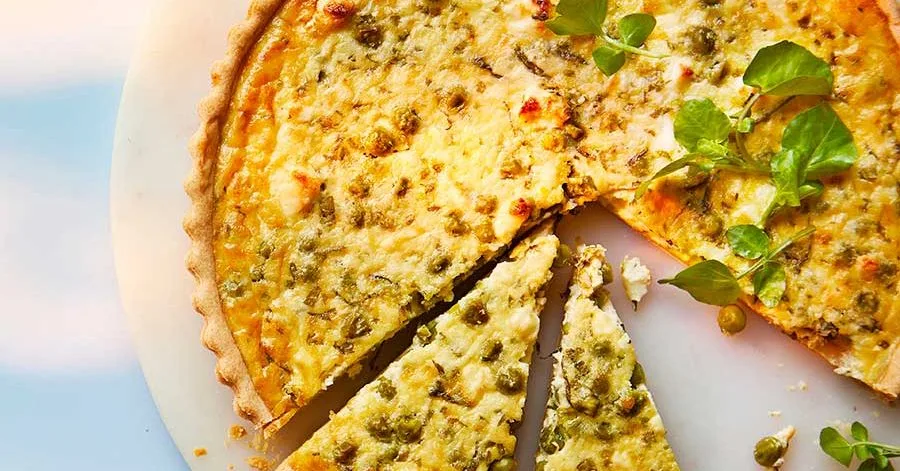 Pea and Feta Tart