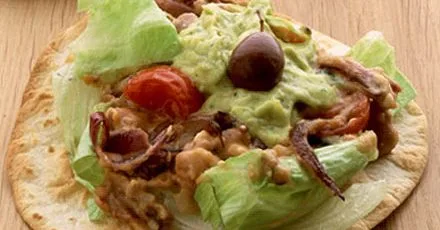 Feta tacos with guacamole