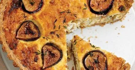 Fig & blue cheese tart