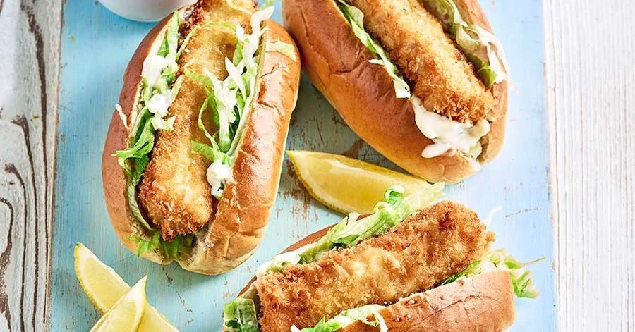 Fish sticks in hot dogs