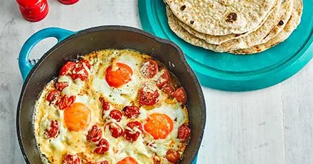 Flatbreads with Eggs Brunch Style