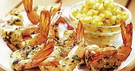 Fragrant Thai prawns