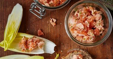 Fresh and Smoked Salmon Rillettes