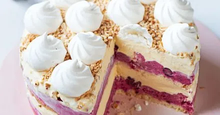 Frozen trifle ice cream cake