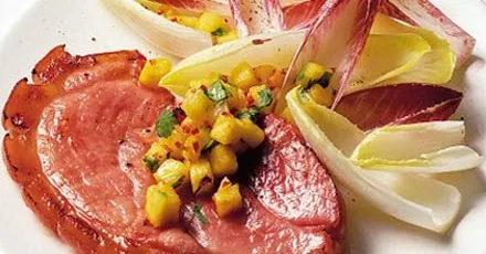 Gammon with pineapple salsa