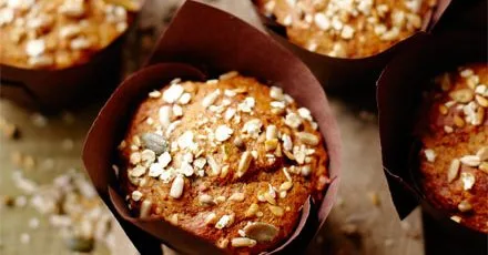 Healthy banana muffins
