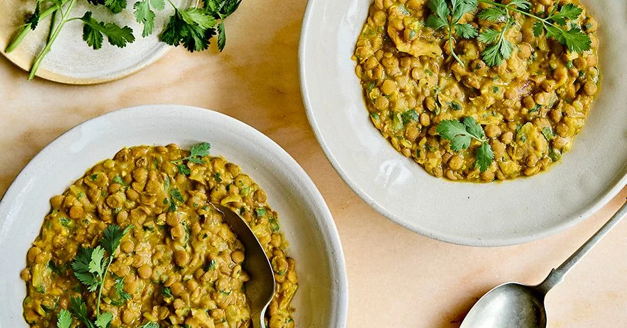 Ginger & lime pickle dhal