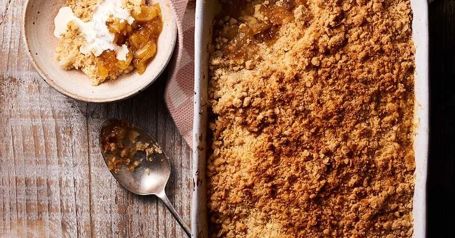 Gluten-free apple crumble