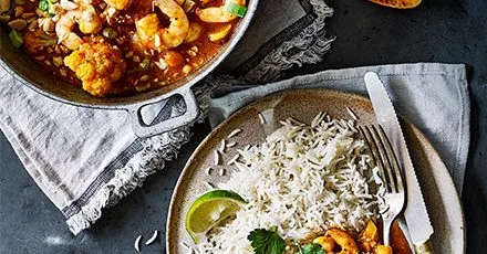 Goan prawn, potato & coconut curry