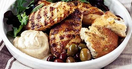 Griddled chicken with lemon & thyme