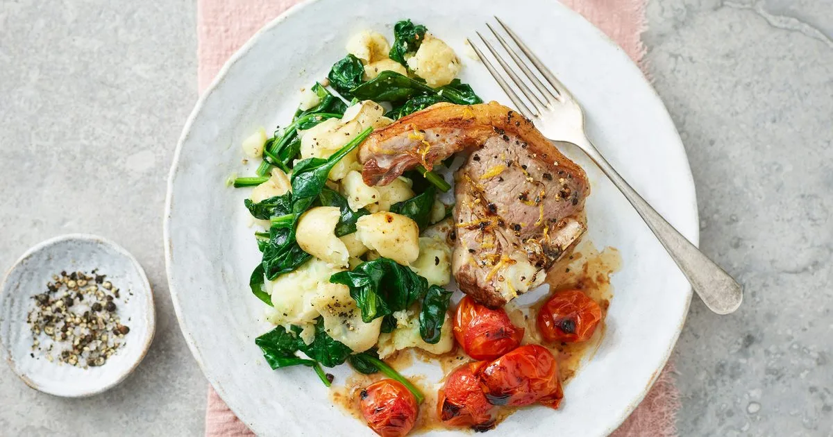 Grilled lamb & potato crush