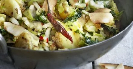 Гуджаратське капустяно‑кокосове з картоплею