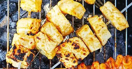 Halloumi skewers