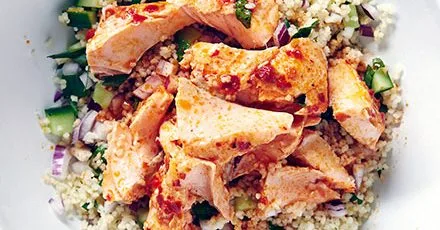 Лосось з харисою та ароматним кускусом
