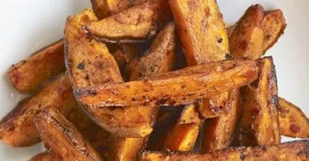 Harissa sweet potato wedges
