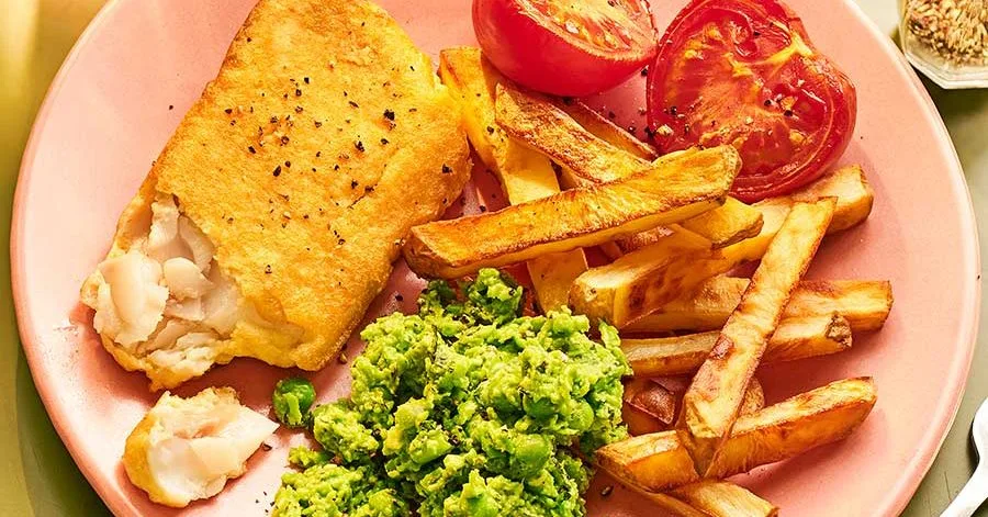 Healthy gluten-free fish & chips