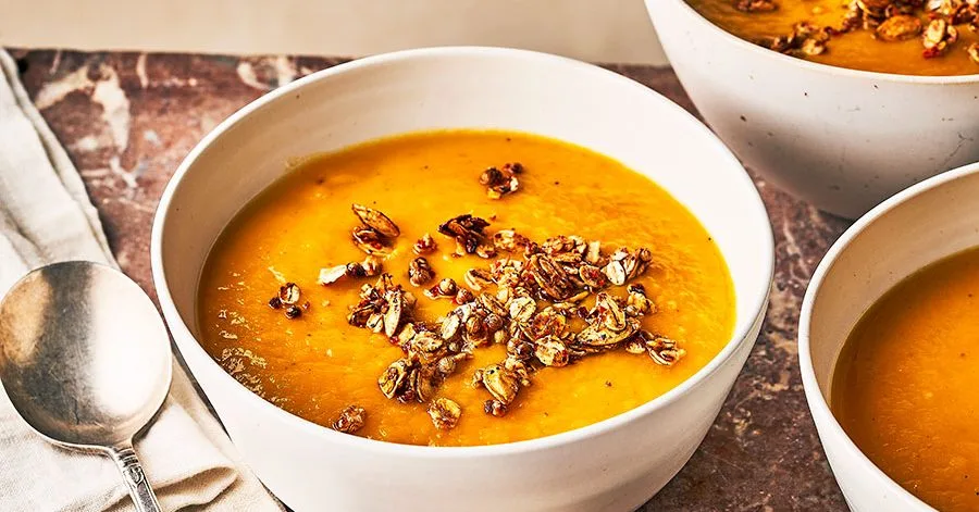 Healthy pumpkin soup