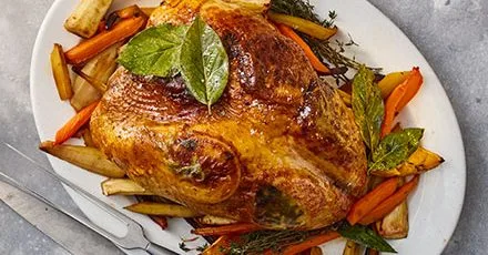 Healthy roast turkey crown