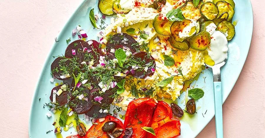 Healthy veggie platter