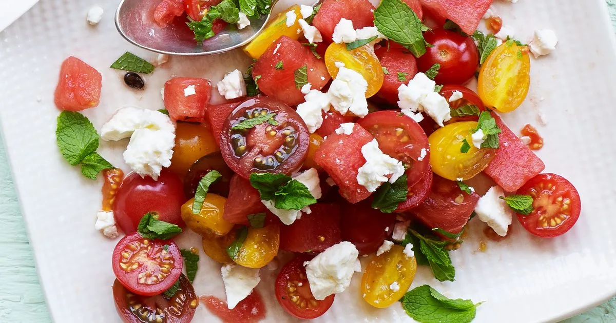 Heirloom tomato & watermelon salad