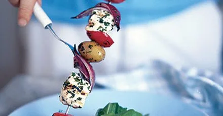 Herbed chicken skewers