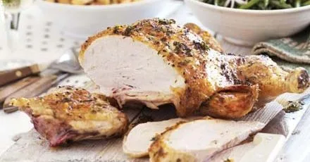 Herby lemon chicken with Tuscan beans